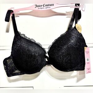 Juicy Couture Sexy Extreme Push Up Bra,lace,padded,underwire,adjustable strap